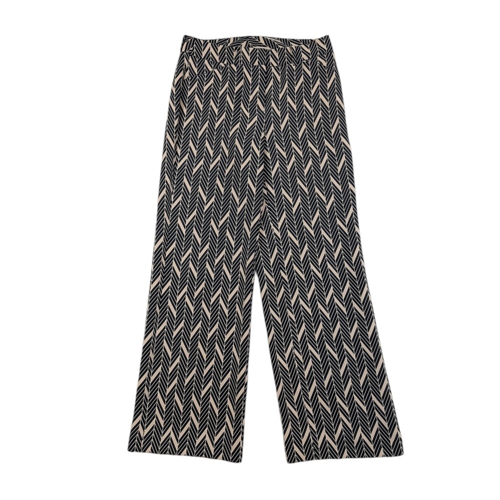 Chico’s Black & Tan Wide Leg Work Pants Size 00